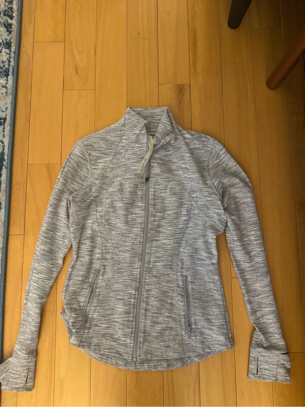 lululemon athletica White Heather Bomber-Style Jacket - Picture 4 of 5